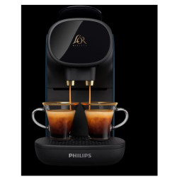 Philips - Machine a Cafe - Cafetiere Electrique a café double expresso L'Or Barista LM9012/40 - Bleu nuit