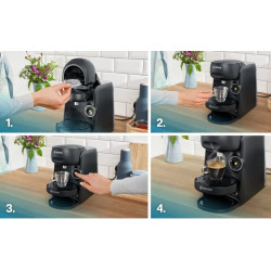 Bosch TASSIMO FINESSE TAS16B2 - Machine à boissons chaudes - noir réel