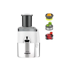 Extracteur de jus MAGIMIX 18085F Juice Expert 3 Chrome et Blanc