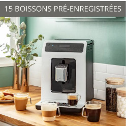 Expresso avec broyeur Krups Evidence EA890110 - Machine à café automatique avec mousseur à lait