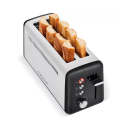 Grille-pain RIVIERA ET BAR QGP349 2 FENTES EXTRA-LONGUES NOIR NACRE