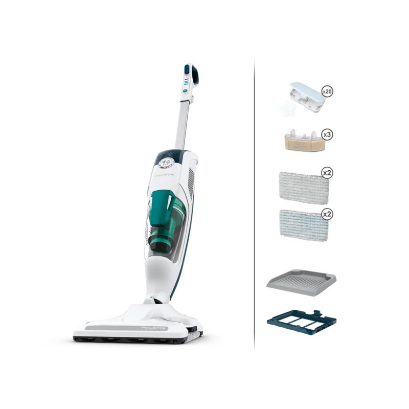Rowenta Nettoyeur vapeur 2-en-1, Aspire et lave