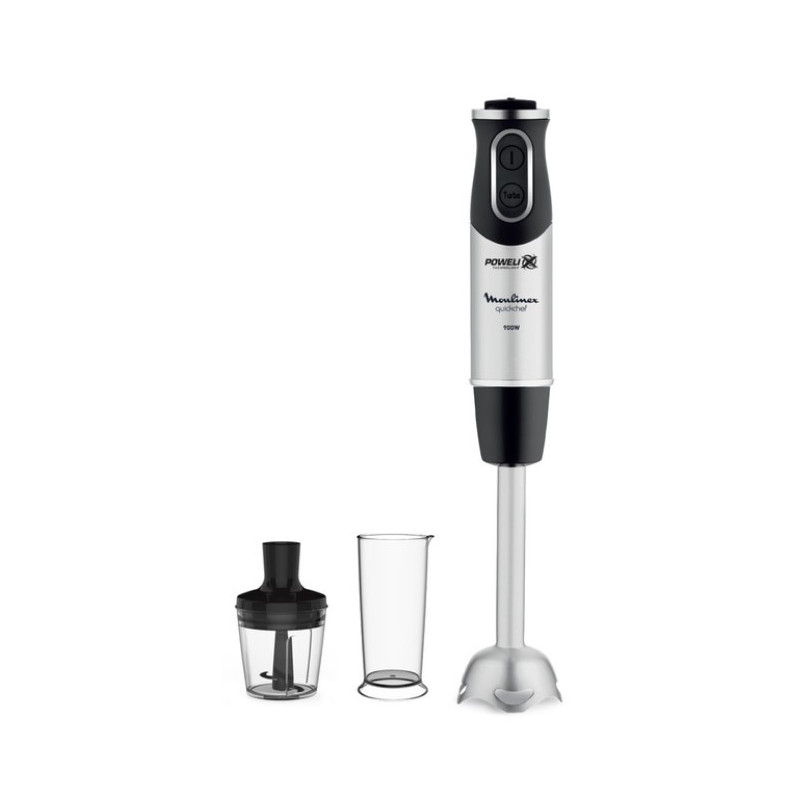 QUICKCHEF 2 en 1 900 W NOIR/INOX | Pied mixeur