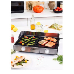 Plancha électrique RIVIERA ET BAR QPL530 réversible à poser