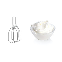 Batteur CleverMixx 350 W Blanc, rouge