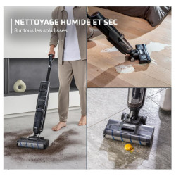 Aspirateur laveur Rowenta Sans fil X-Clean 4 GZ5035WO Noir
