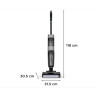 Aspirateur laveur Rowenta Sans fil X-Clean 4 GZ5035WO Noir