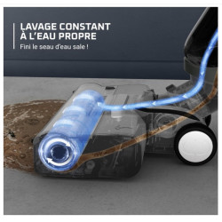 Aspirateur laveur Rowenta Sans fil X-Clean 4 GZ5035WO Noir