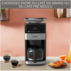 Cafetière filtre programmable Grind Aroma, Broyeur à grains intégré