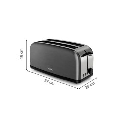 Grille pain Tefal deux longues fentes TL520810 Equinox Noir