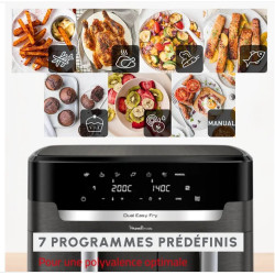 Friteuse sans huile Moulinex XXL DUAL EASY FRY EZ942HF0 Noir