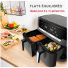 Friteuse sans huile Moulinex XXL DUAL EASY FRY EZ942HF0 Noir