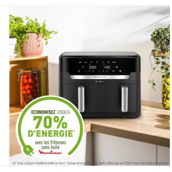 Friteuse sans huile Moulinex XXL DUAL EASY FRY EZ942HF0 Noir