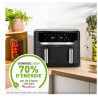 Friteuse sans huile Moulinex XXL DUAL EASY FRY EZ942HF0 Noir