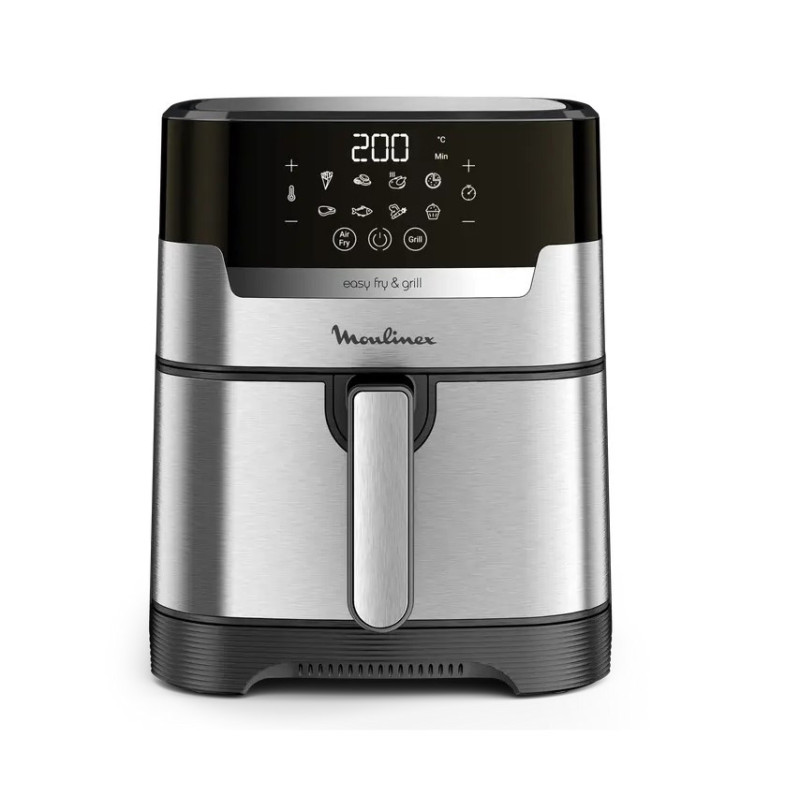 Moulinex Easy Fry & Grill Digital 2-en-1 Friteuse sans huile + grill, Capacité 4,2 L, 8 programmes automatiques EZ505D10