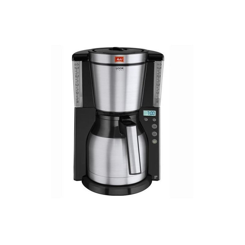 Cafetière Melitta Look IV Therm Timer 1011-16 1000 W Argent